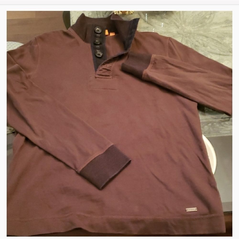 𝅺hugo Boss Mock Neck Sweater